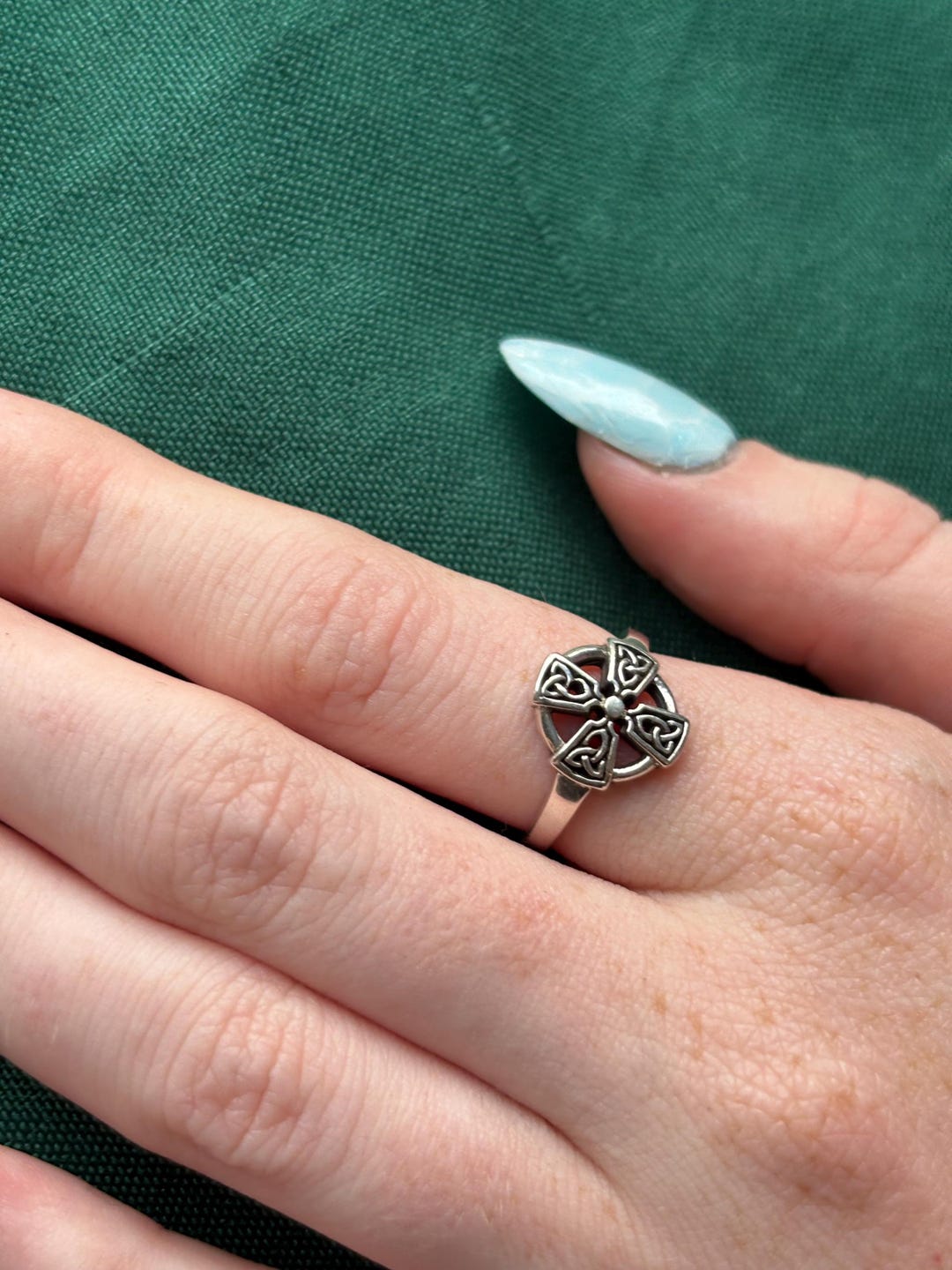 Sterling Silver 925 Celtic Cross Ring - Etsy