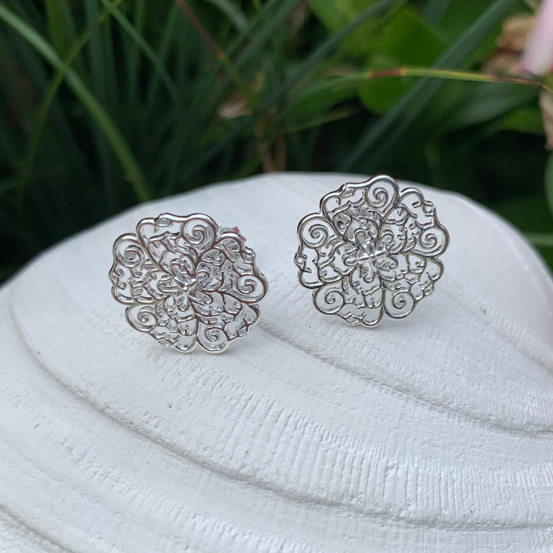 Saint Phillips Episcopal Church Steeple Stud Earring Sterling Silver