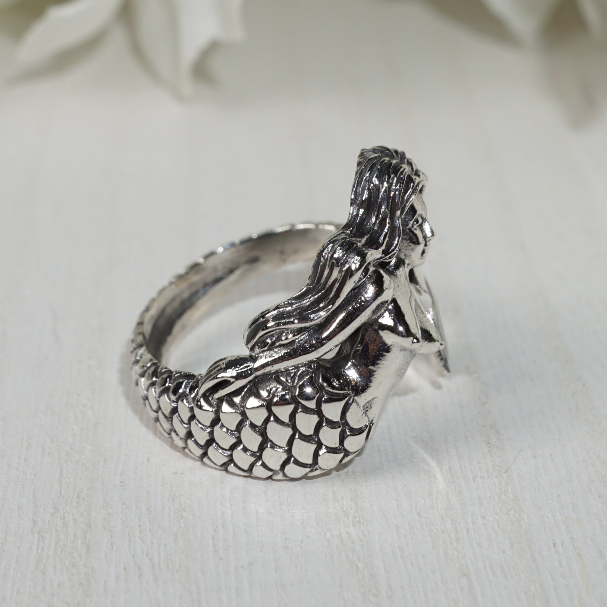 Bague Sirène En Argent Sterling 925, Tailles 5 à 11 - Neuf Avec étiquettes, Bijou Plage