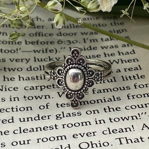 Sterling Silver Vintage Statement Ring for Women .925