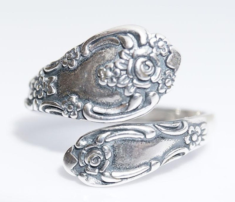 Sterling Silver Spoon Ring 925 vintage spoon ring Vanessa Etsy