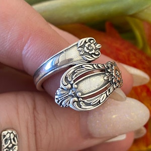 Sterling Silver (.925) Spoon Ring Grand Heritage Vintage Replica