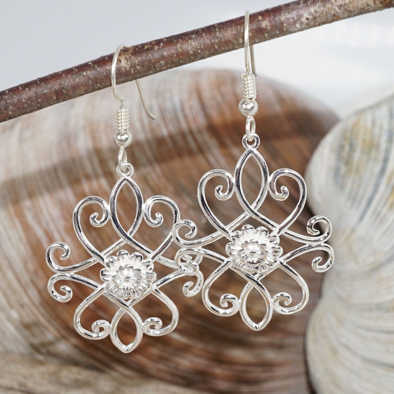 Charleston Gate Earrings Sterling Silver .925 Eli Geddings Etsy