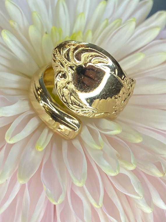 Gold Spoon Ring Heritage Replica Statement Ring
