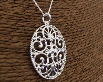 Charleston Gate Pendant 16 Broad Street Sterling Silver Filigree South Carolina Landmark