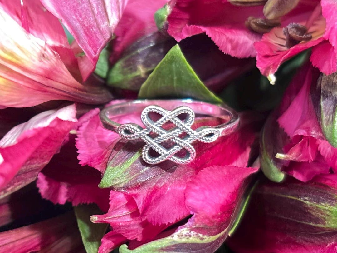 Celtic Knot Sterling Silver 925 Ring - Etsy