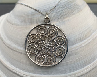 Charleston Heart Gate Jewelry Pendant Sterling Silver (.925) • Queen Street "Queen of Hearts" • Historic Charleston • Ironwork ~ EXCLUSIVE ~