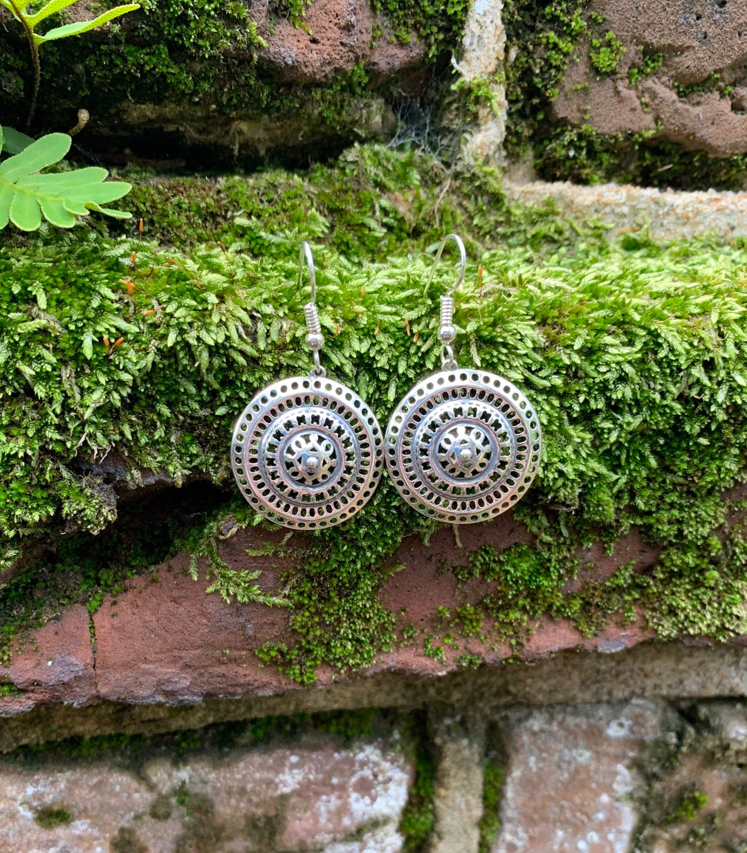 Sterling Silver 925 Earrings, 25 Queen Street, Charleston Gates