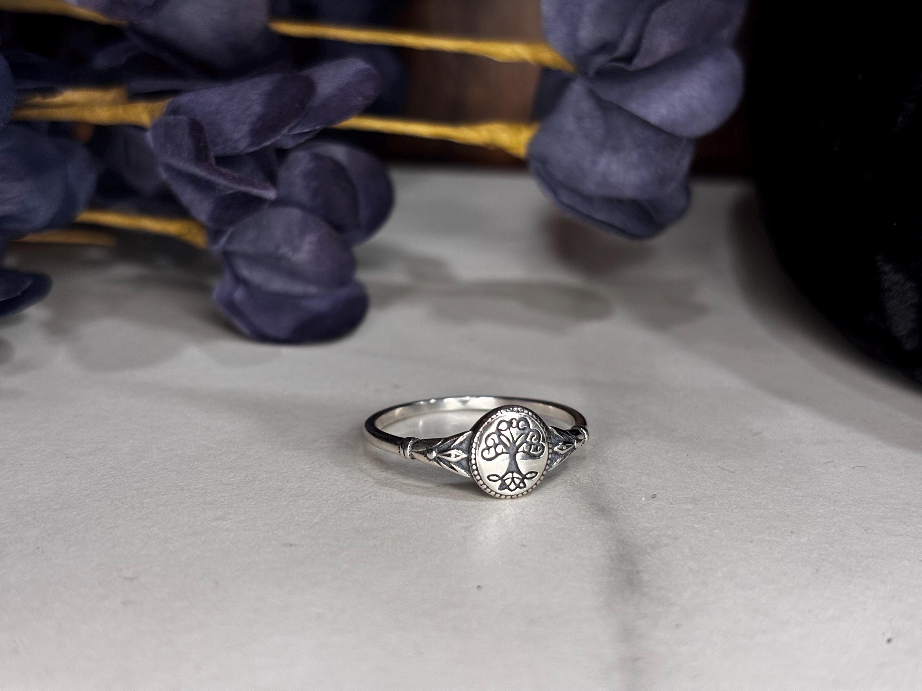 Celtic Irish Tree of Life Sterling Silver Ring 925 - Etsy
