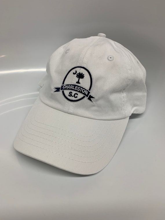 Oval Charleston South Carolina Hat Charleston Hat Palm and Moon