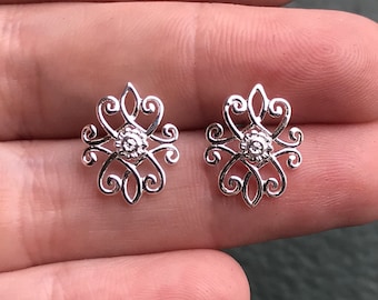 Eli Geddings Gate Post Stud Earrings Sterling Silver (.925) • MUSC • Charleston Gates • Ironwork ~ EXCLUSIVE ~