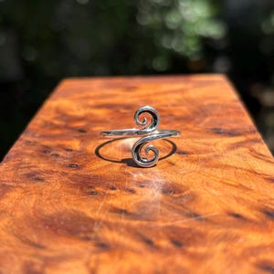sterling silver 925 swirl ring