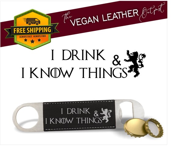 Custom Engraved Vegan Leather Bottle Opener Shower Housewarming Gift Monogram Monogrammed Personalized FREE SHIPPING 48 HOURS