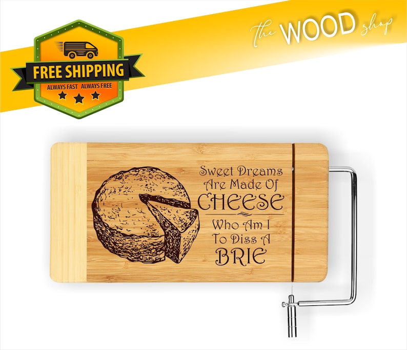 Cheese Cutting Board SWEET DREAMS Are Made Of CHEESE funny Etsy