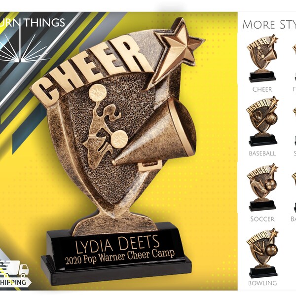 Trophy Plate Black and Gold Etsy