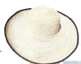 Beechfield Marbella à large bord Femme Chapeau De Soleil Pour Femme Plage Été Paille B740