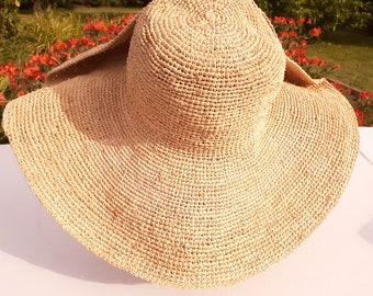 Beechfield Marbella à large bord Femme Chapeau De Soleil Pour Femme Plage Été Paille B740