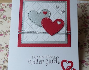 Glückwunschkarte zur Hochzeit,Karte-Hochzeit,