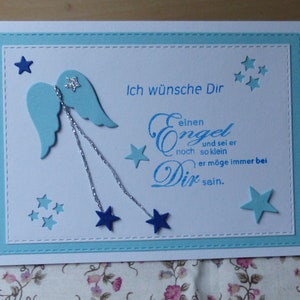 Glückwunschkarte zur Taufe,Taufkarte,Patenkind,