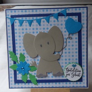 Glückwunschkarte zur Geburt,Babykarte,Junge,Mädchen