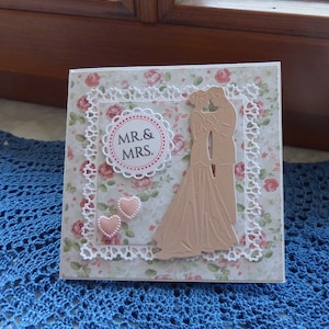 Hochzeitskarte,Karte zur Hochzeit,Glückwunschkarte,Brautpaar