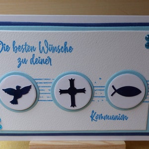 Glückwunschkarte zur Kommunion,Karte Kommunion,Kommunionskarte