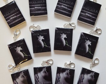 12 Custom mini book charms (sold by the dozen)