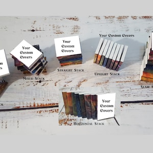 Small Custom Stacked Book Ornaments **See Holiday shipping info below...