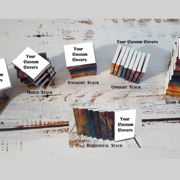 Small Custom Stacked Book Ornaments **See Holiday shipping info below...