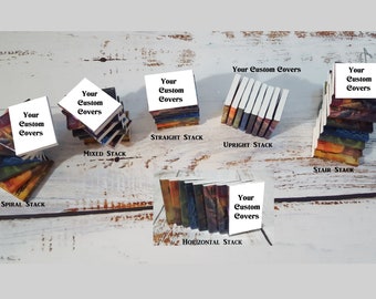 Small Custom Stacked Book Ornaments **See Holiday shipping info below...