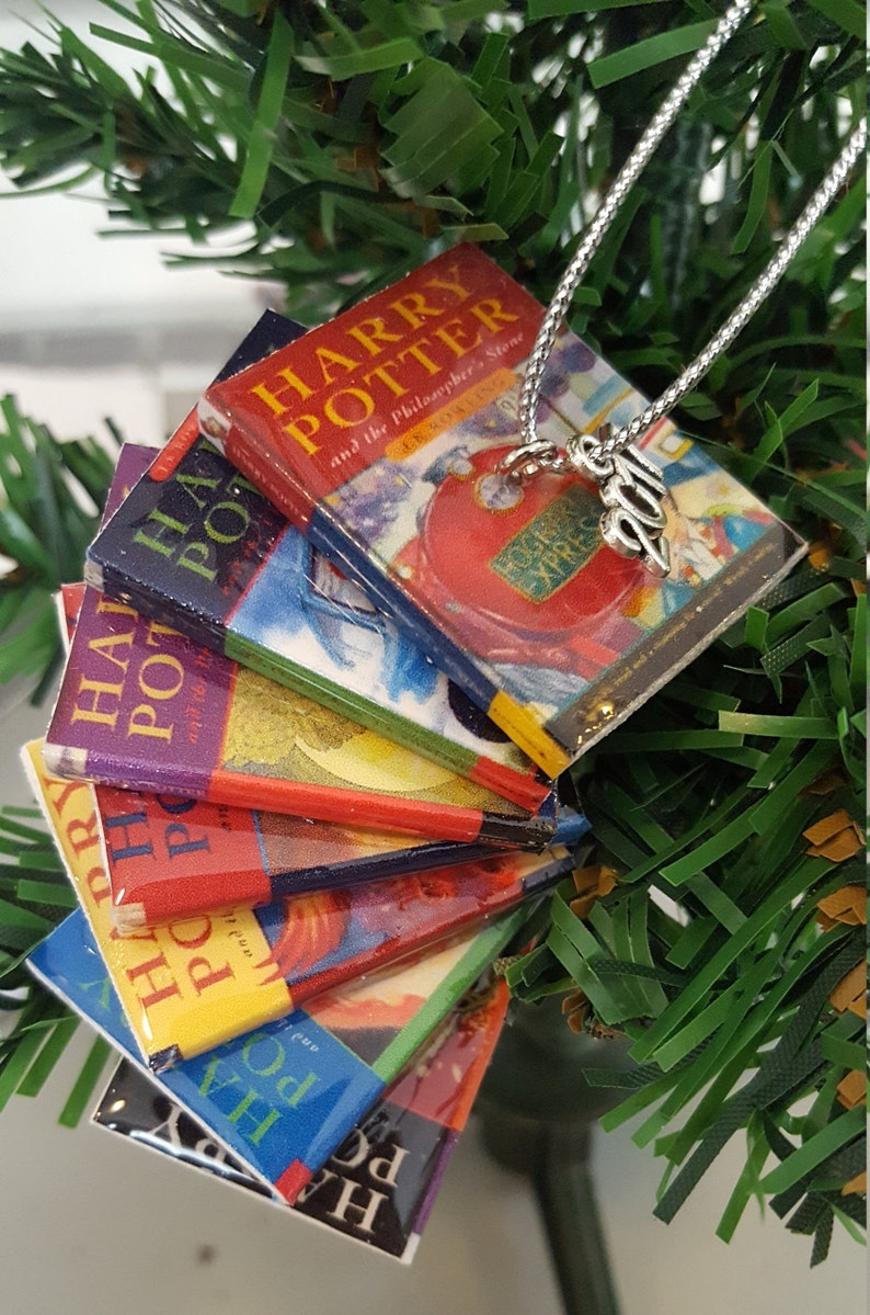 Small Custom Stacked Book Ornaments See Holiday shipping info below... image 2