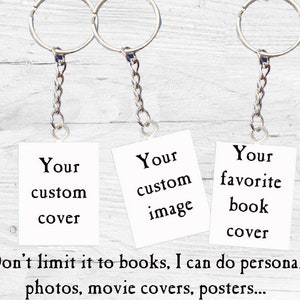Custom Small or Mini Book Keychain