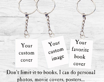 Custom Small or Mini Book Keychain