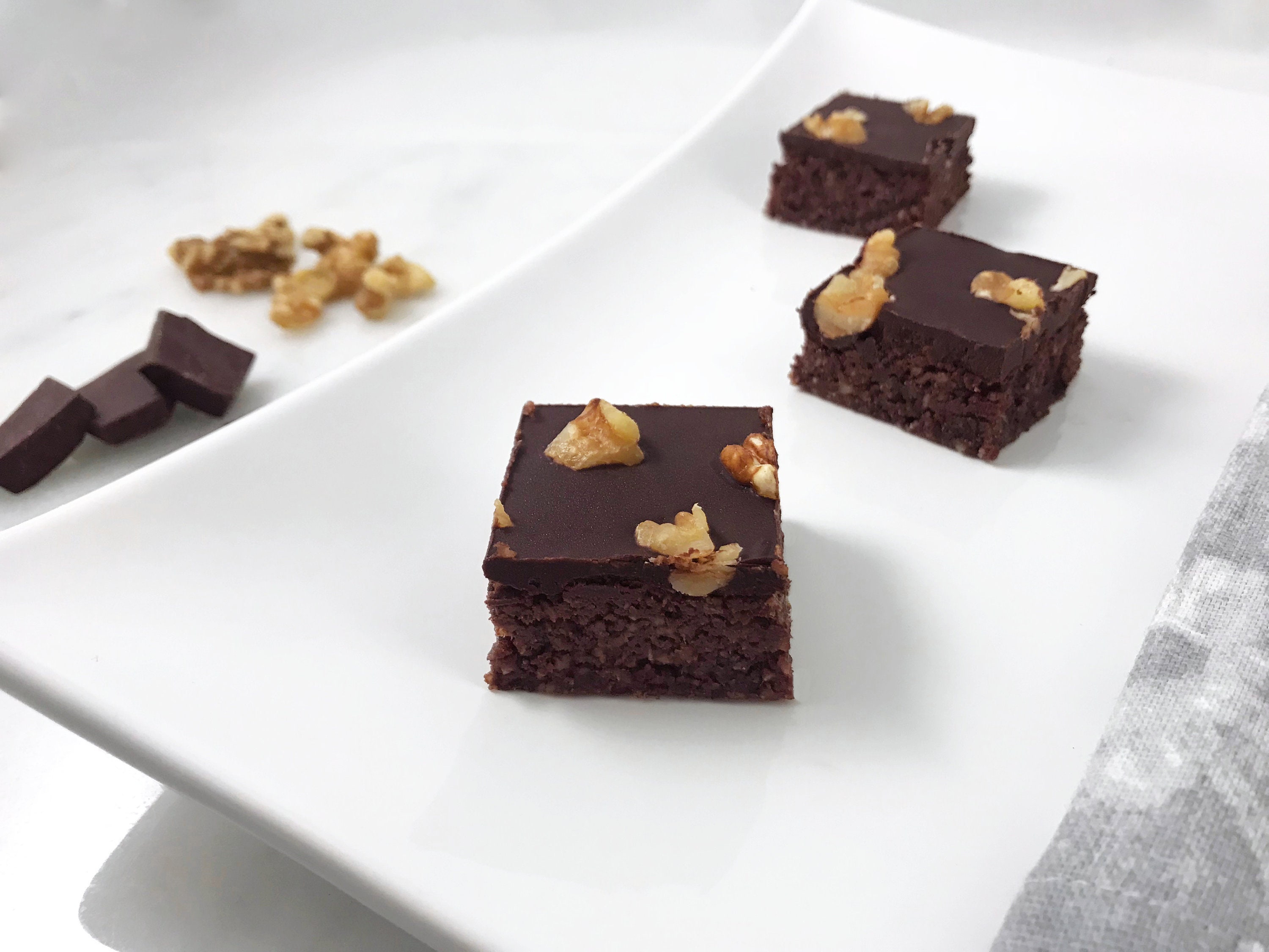 Raw Keto Chocolate Walnut Brownies Vegan Paleo Nongmo Etsy