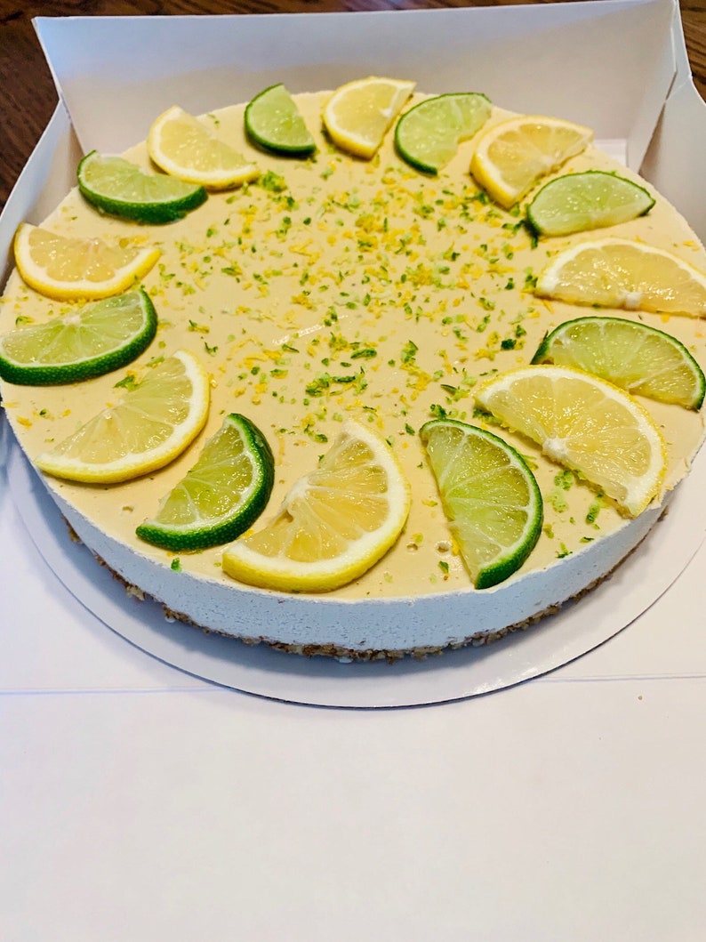 Keto Lemon Key Lime Cheesecake raw Vegan Paleo Nongmo Etsy