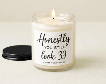Personalized Scented Candle - 40 Forty Year Old Birthday Gift