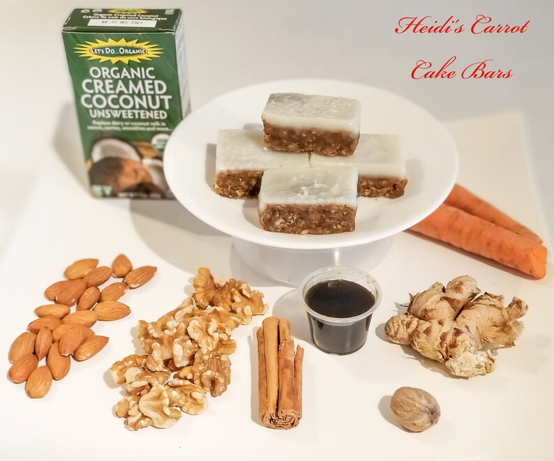 Keto Ginger Coconut Carrot Cake Fat Bombs Raw Vegan Paleo