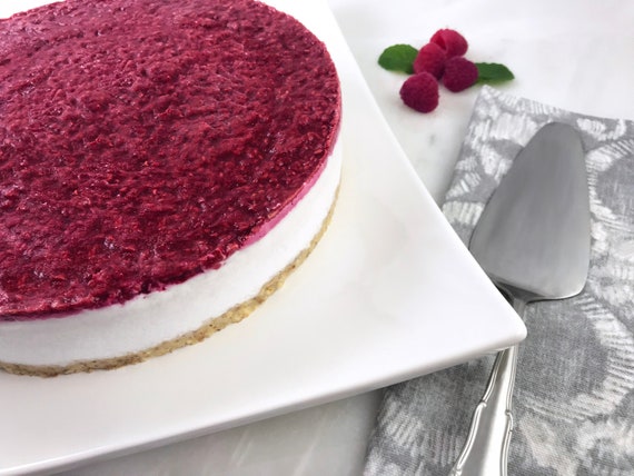 Keto Raspberry Cashew Cheesecake Raw Vegan Paleo Non Gmo Etsy