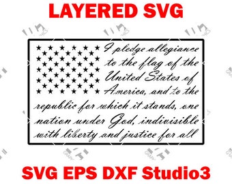 Download Pledge Flag Svg Etsy