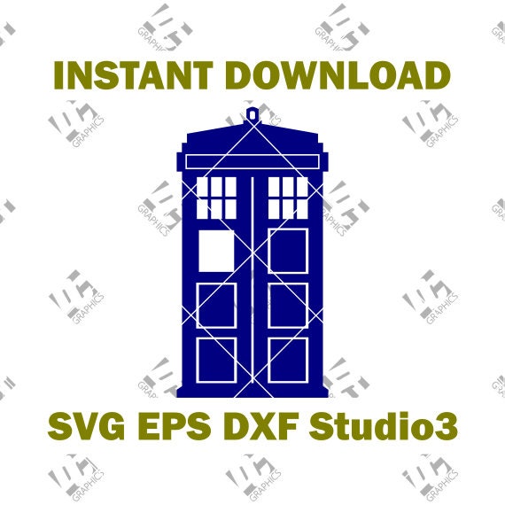 Doctor Who Tardis Diy Decal Cutting File Svg Eps Dxf Etsy