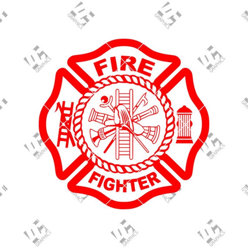 Download Fire Fighter Fire Dept. Fireman Badge Cutting File in SVG ...