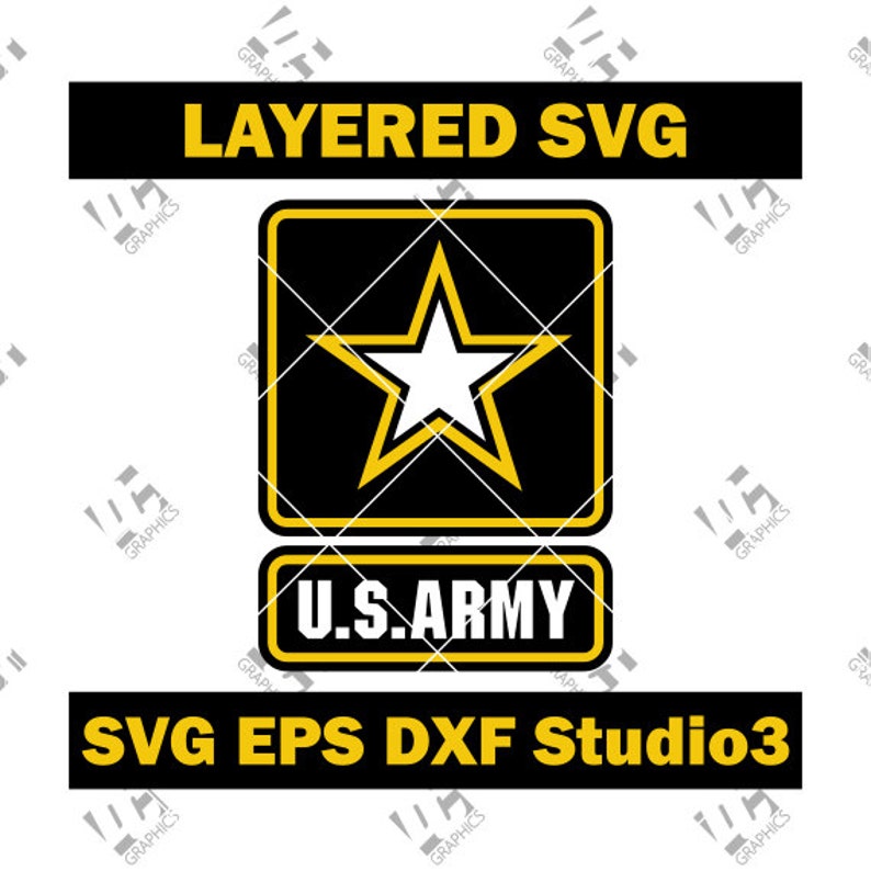United States US Army Logo Cutting Cut File SVG EPS Dxf - Etsy