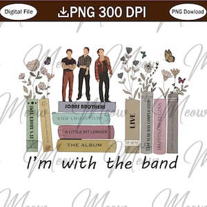 Vintage Joe Jonas Five Albums One Night PNG, Jonas Retro 90&#39;s Design, Jonas Brothers Fan Digital File, JB Music Concert 2023 Outfit for Fans