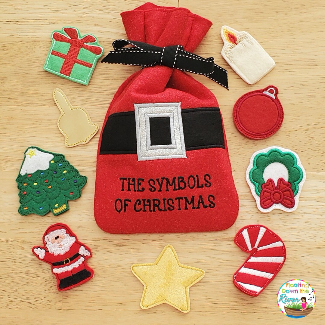 The Symbols Of Christmas Story Puppets And Bag Christian Gift For 