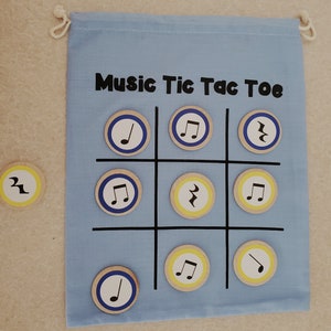 Music Tic Tac Toe Game for Rhythm Learning or Review Centers for music class music educators