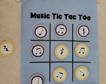 Music Tic Tac Toe Game for Rhythm Learning or Review Centers for music class music educators