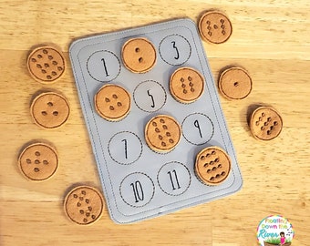 Cookie Counting- learning, educational toy, counting 1 to 12, preschool, toddler, learning to count, pretend play, quiet time