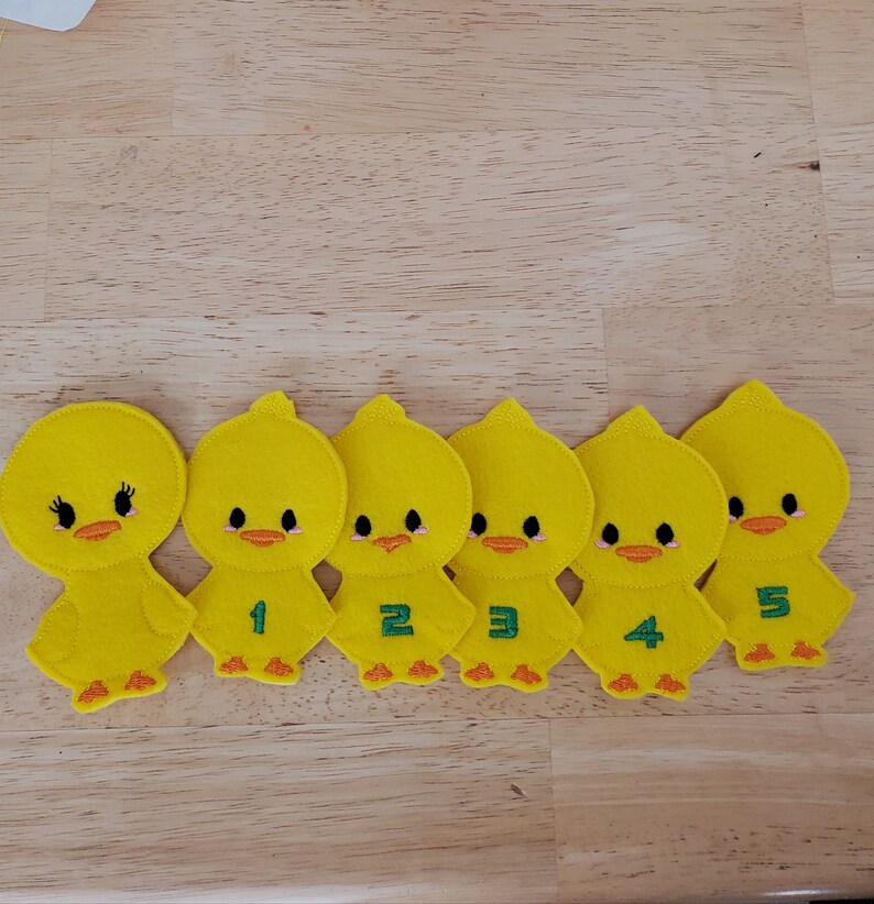 5 Little Ducks Finger puppets for music Education preschool | Etsy