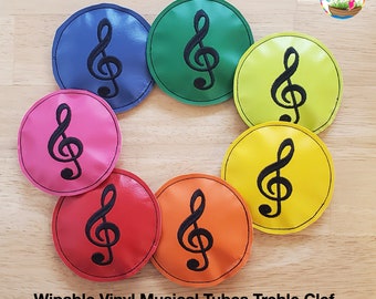 Songbags Wipeable vinyl Musical Tubes Version 7 Beanbags for Elementary Music Education