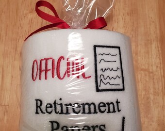 Music Teacher Retirement Toilet Paper Gift-  Felt Decoration COVER, bag, and ribbon - TOILET paper NOT included